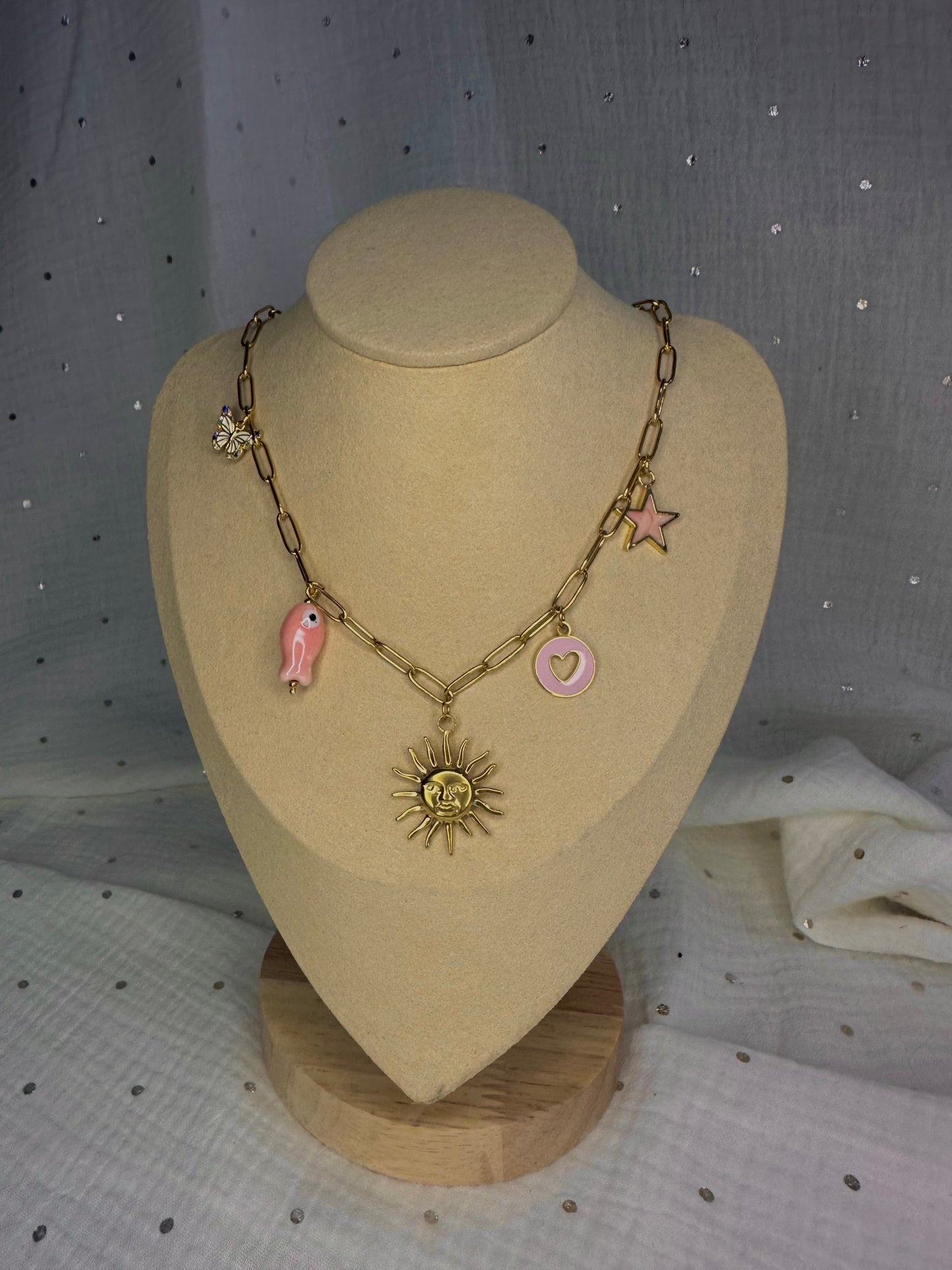 Collier à charms Lucie