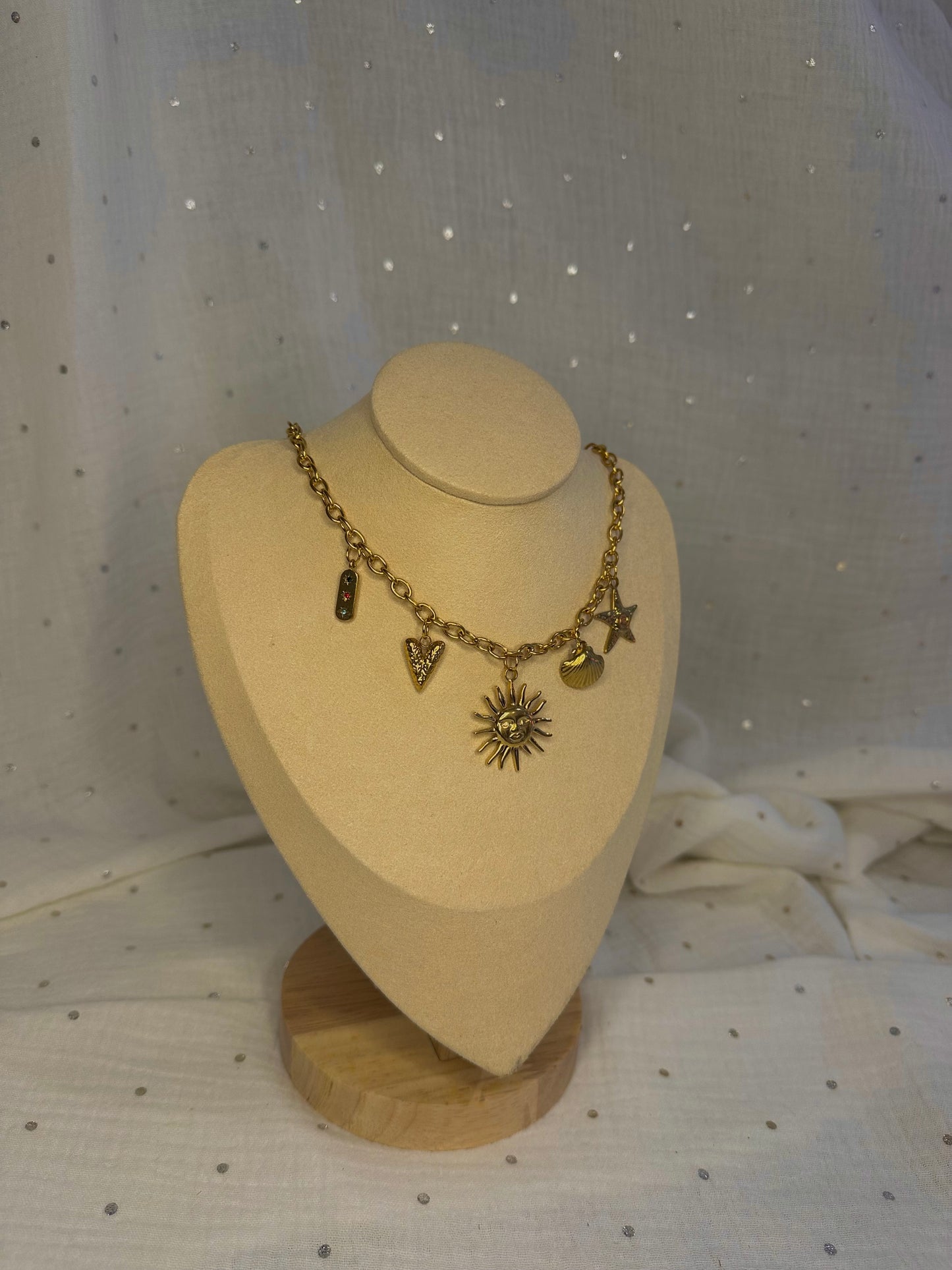 Collier à charms Eva