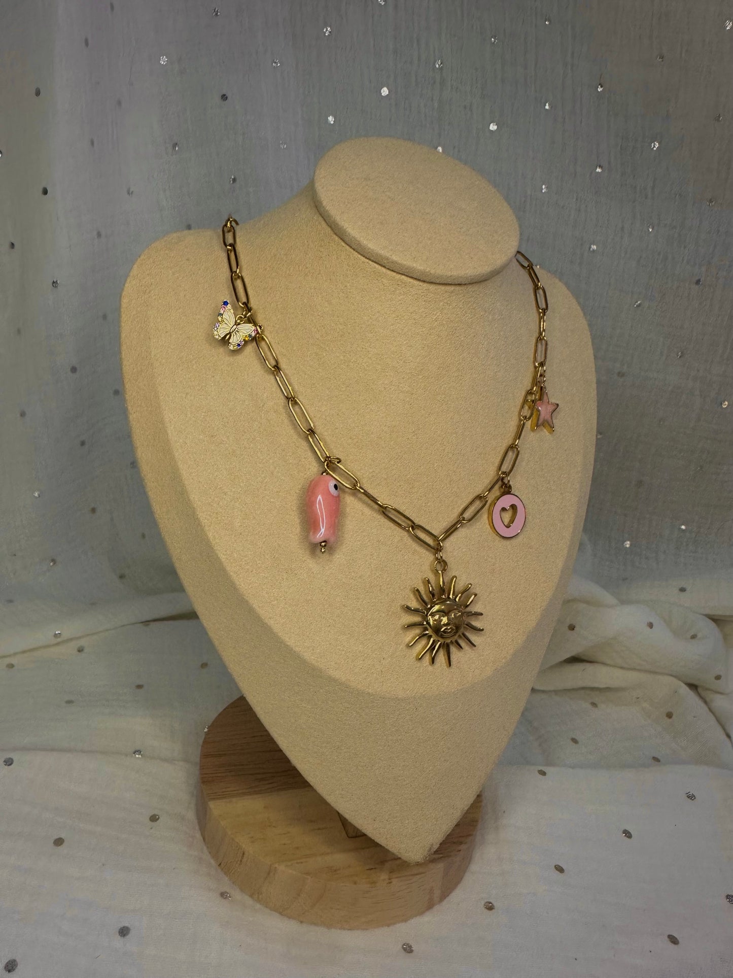 Collier à charms Lucie