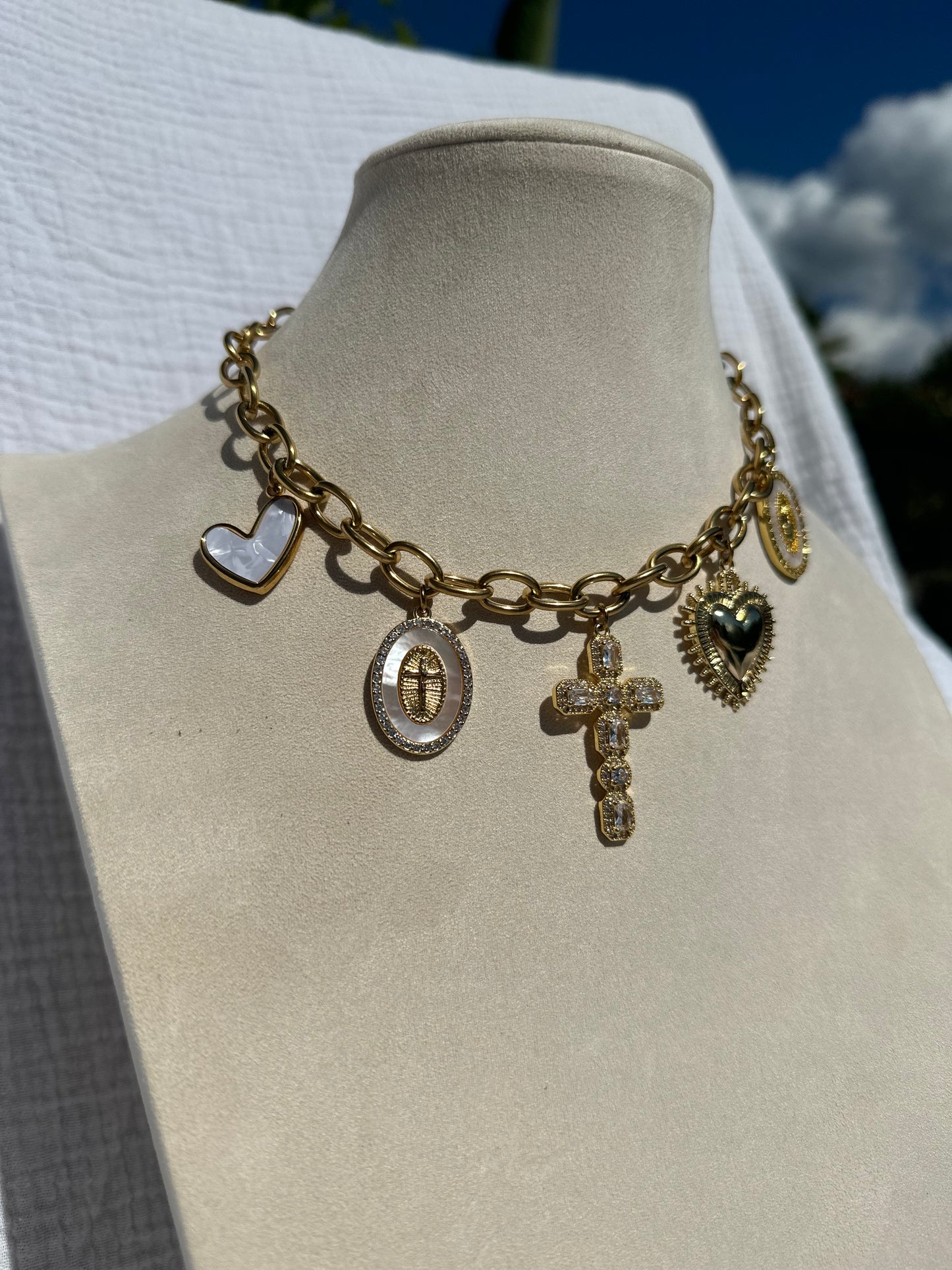 Collier à charms Stella