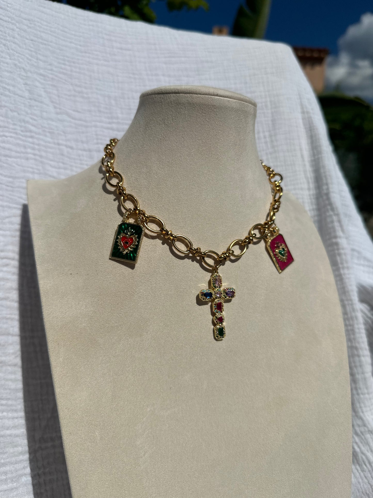 Collier à charms Shana