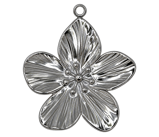 Charm Fleur argent