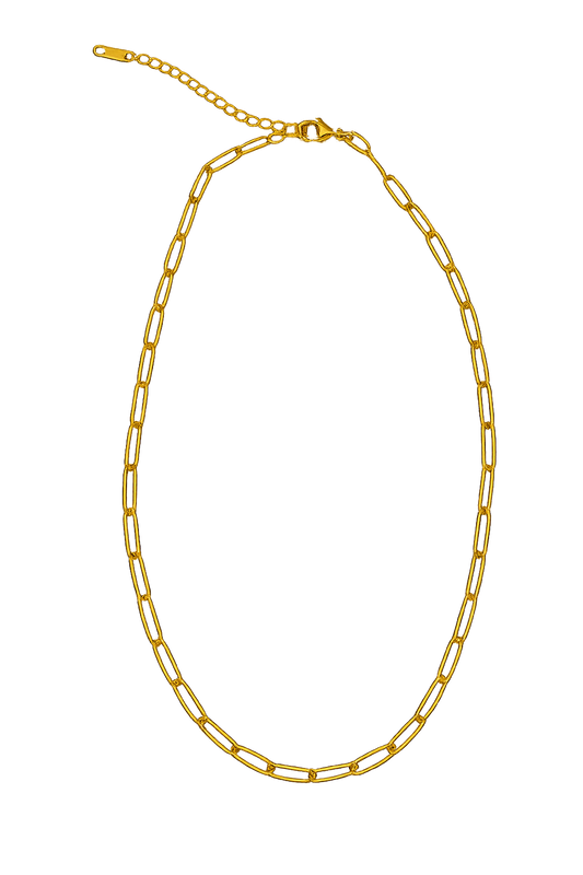 Chaîne collier Luna dorée