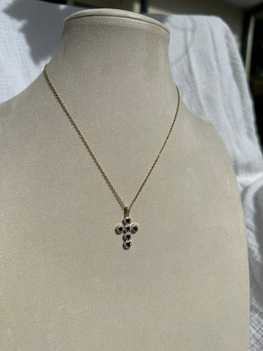 Collier Léa bleu