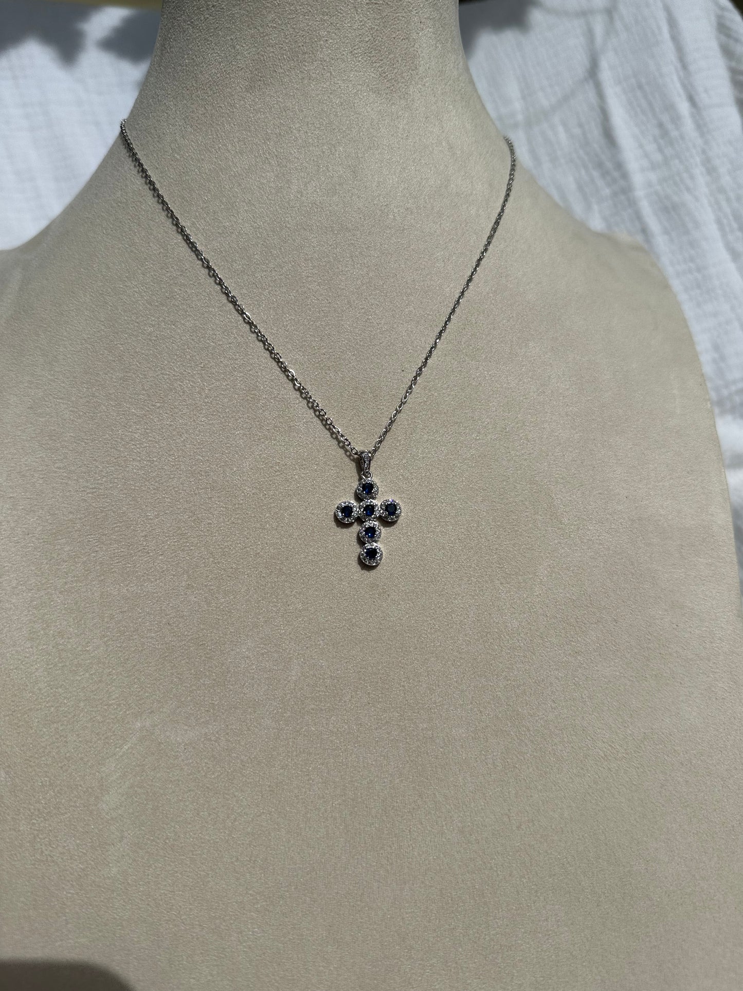 Collier Léa bleu