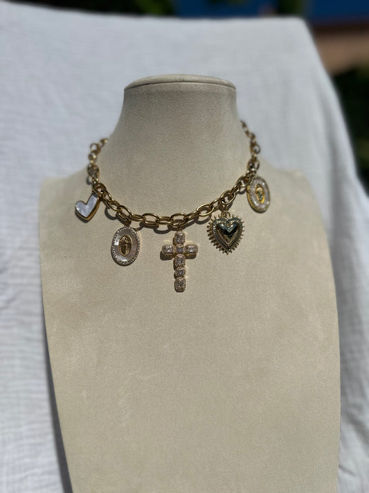 Collier à charms Stella