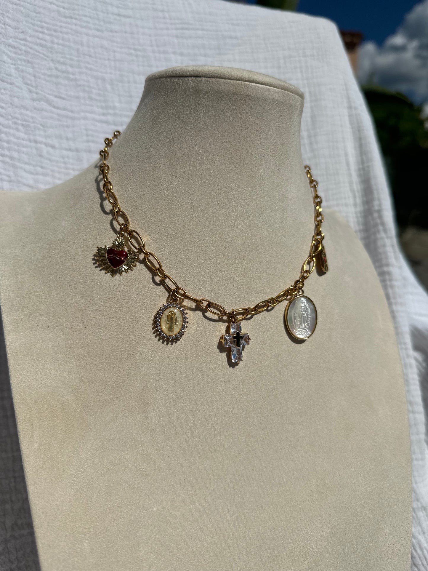 Collier à charms Marie