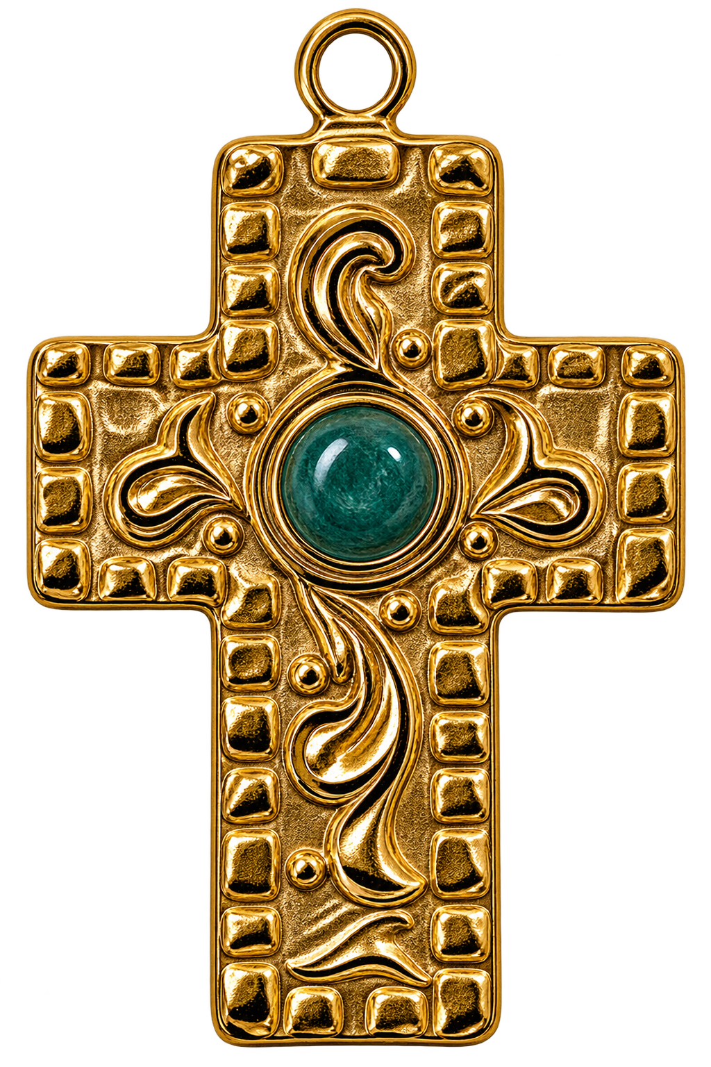 Charm croix verte